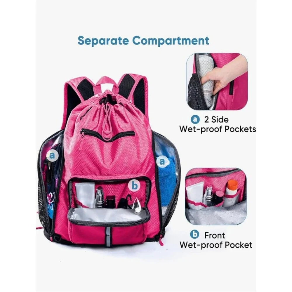 Beach Pool Backpack Pink